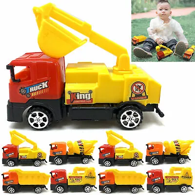 8 Pc Construction Truck Toys Pull Back Tractor Dump Play Car Model Vehicle Kids • $20.15