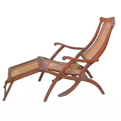 Antique Wood Steamer Deck Chair Circa 1890 England • $4290