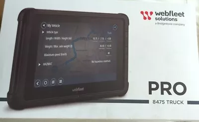 Tomtom 8475 Pro TRUCK - WEBFLEET Sat Nav For Truck Bus Van Taxi Hgv Lorry. • £450