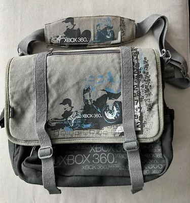 Xbox 360 Game Console Canvas Travel Carry Case Messenger Bag Vintage • $38