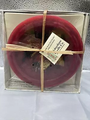 Habersham Candle Co. 7  Wax Pottery Vessel -Cranberry Spice Scent- *New In Box* • $30