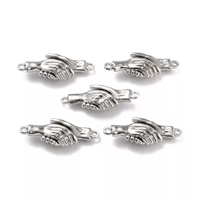 £3.25 • Buy Magnetic Clasps Silver Gold Colour Strong Holding Helping Hands Handshake 2 Sets