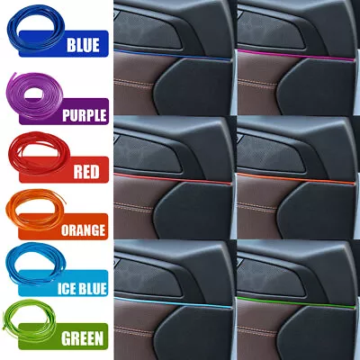 £6.59 • Buy 1× 5M Car Molding Line Interior Decor Red Point Edge Gap Door Panel Accessories