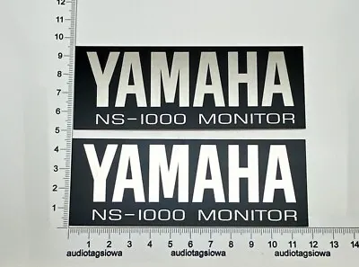 $15 • Buy Yamaha NS-1000 Speaker Badge Custom Silver Aluminum Pair
