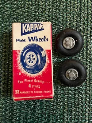 VTG NOS Kap-Pak No 427 Treaded Airplane Model 1-1/8” Wheels Tires Original Box • $14.99