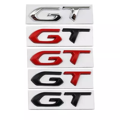 New GT Car Sticker Modified Body Side Metal GT LINE Tail Emblem For Kia Peugeot • $20.86