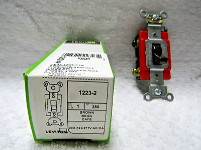 👍 9) New Leviton 20 Amp 3way Toggle Switch 120v Ac 1223-2 • $67.50