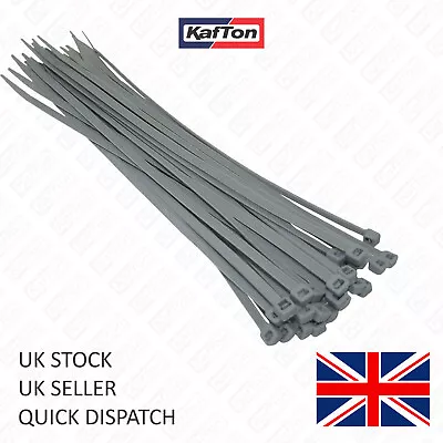 Silver / Grey Cable Ties. All Sizes Small Medium & Large Size Zip Tie Wraps • £3.69