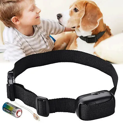 Anti Bark Electric Shock Dog E-Collar Stop Barking Pet Training Collar Control • £9.49