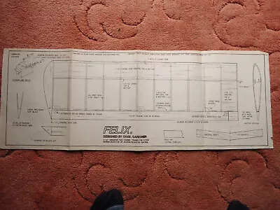 £4.50 • Buy Silent Flight Plans Of The Felix A Trainer Model Glider 46  Wingspan