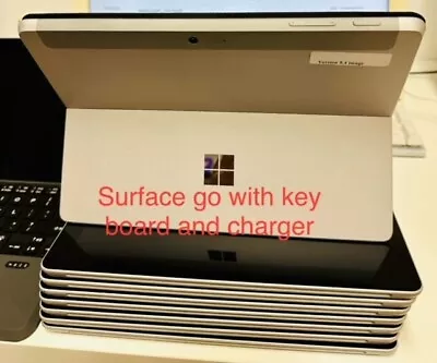 Microsoft Surface Go 128GB Wi-Fi 10in-Silver-With Keyboard -Excellent-Warranty • £149