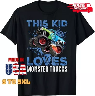 Monster Trucks Are My Jam For Boy T-shirt  Monster Truck Shirts Freeship • $20.99