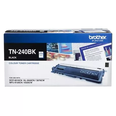 3x Brother Genuine TN-240BK BLACK Toner DCP9010CN HL3070CW MFC9120 2.2K Pages • $376