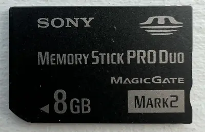 Sony 8GB Memory Stick Pro Duo Magic Gate Memory Card • $16.95