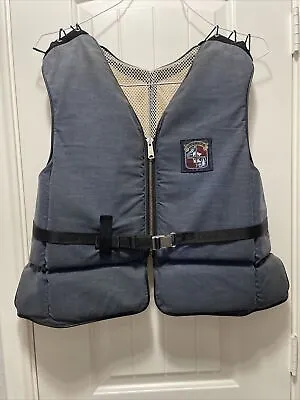 Vintage Stearns Denim Flotation Type III PFD Life Vest Jacket Adult Men’s XL • $29.99