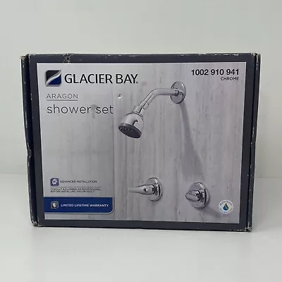 Glacier Bay Aragon 2-Handle 1-Spray Shower Faucet In Chrome (Valve Included) • $39.99