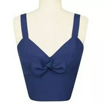 £20 • Buy BNWT Trashy Diva Navy Rayon Hottie Top, Size 24, Pinup