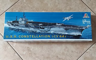 Italeri #526 USS Constellation (CV 64) 1:720 Scale Model W/Testors Paint • $49.99