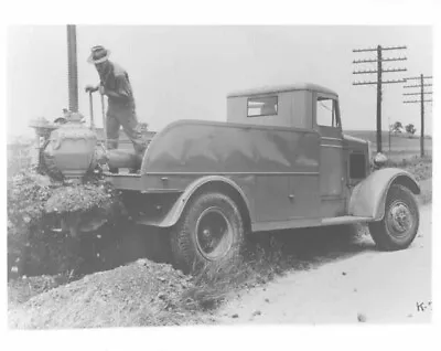1948 Marmon-Herrington With Hwy Trailer Boring Equipment Truck Press Photo 0014 • $13.67