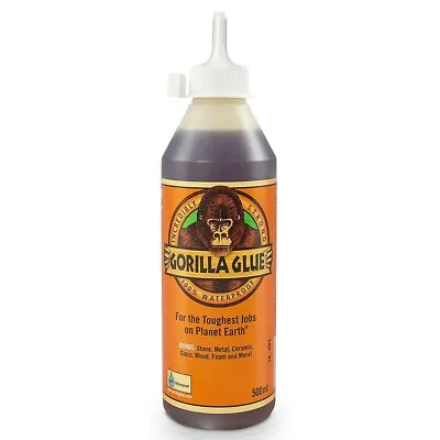 £10.84 • Buy Gorilla Glue Super Tough Waterproof Adhesive Glue All Purpose PU Bond 500ml