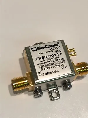 MINI-CIRCUITS ZX60-3011+ BROAD BAND LNA 400Mhz - 3.0Ghz  21dBm RF AMP    Fbb16~5 • $80.82