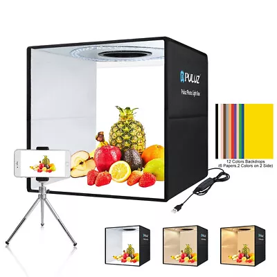 40cm X 40cm Large Photo Studio Light Shooting Box Tent Cube Room Photography Kit • £33.57