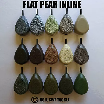 10 X INLINE FLAT PEAR DROP OFF CARP LEADS - ALL COLOURS AND SIZES AVALIABLE • £15.87