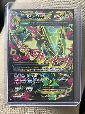 FULL ART Mega M Rayquaza EX ULTRA RARE 105/108 XY Roaring Skies Pokemon Holo NM • $35