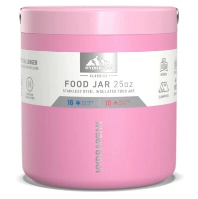 $10.20 • Buy Hydrapeak 25oz Stainless Steel Vacuum Insulated Thermos Food Jar | PINK