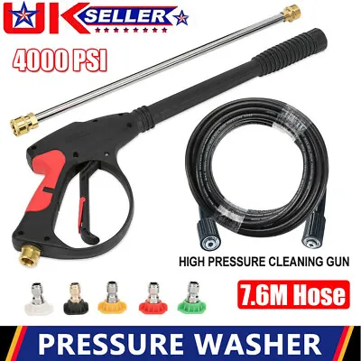 £30.99 • Buy 4000 PSI High Pressure Washer Spray Gun And Washing Hose Kit For Car Jet Lance