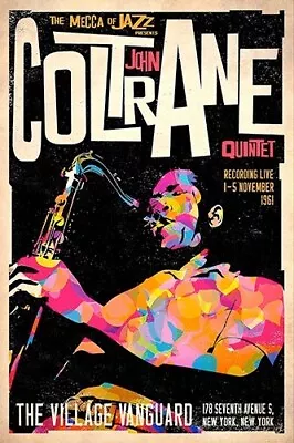 John Coltrane Vintage Jazz Music Concert 12x18 Poster • $7.99