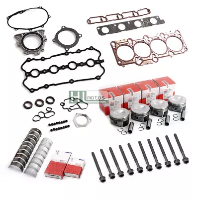 Engine Rebuild Overhaul Kit Pistons Seals For Audi A4 VW 2.0 TFSI BWA BPY EA113 • $288