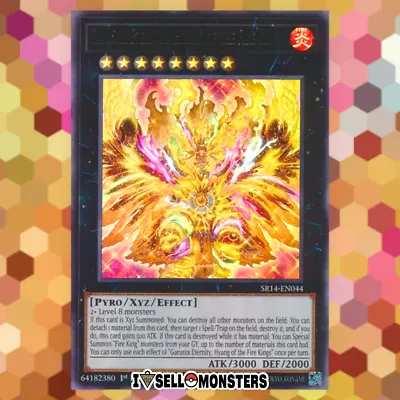 Yu-gi-oh! TCG 1x Garunix Eternity Hyang Of The Fire Kings SR14-EN044 ULTRA X1 • $1.95