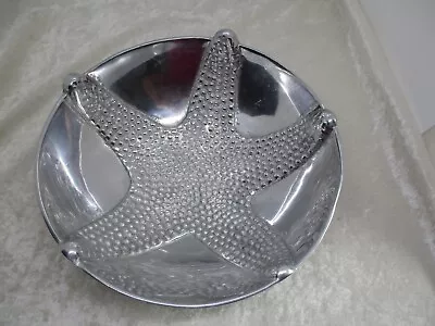 1993 Mariposa Brillante Aluminum Nautical Starfish Relief Serving Bowl • $29.99