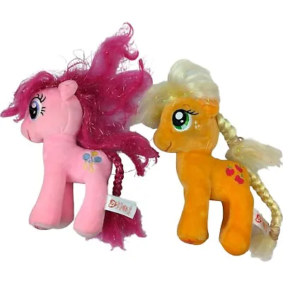 2015 Ty Sparkle Pinkie Pie And Apple Jack Plush 6.5  My Little Pony  • $19.99
