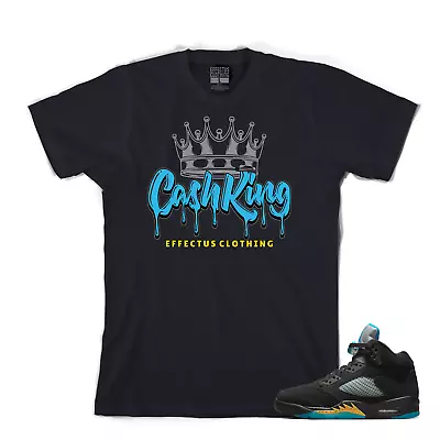 Tee To Match Air Jordan Retro 5 Aqua. Cash King Aqua Tee • $26.25