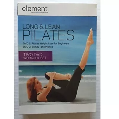 LONG & LEAN PILATES 2 DISCS Weight Loss For Beginners & Slim Tone DVD NEW/SEALED • $8.95