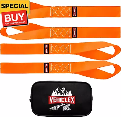 Soft Motorcycle Tie Down Straps 1.5 X 18 Inches - Orange - 10000 Lb Load Capacit • $18.99