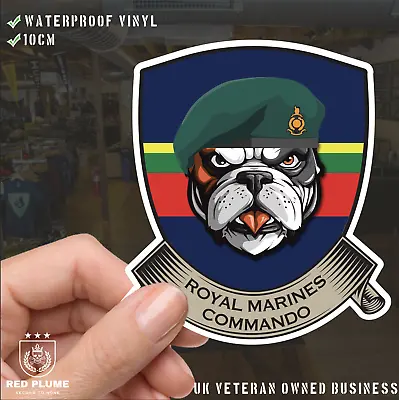 Royal Marines TRF British Bulldog Vinyl Sticker - 10cm • £3.80