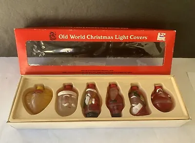 Vintage Merck Old World Christmas Commemorative Santa Light Covers  • $28