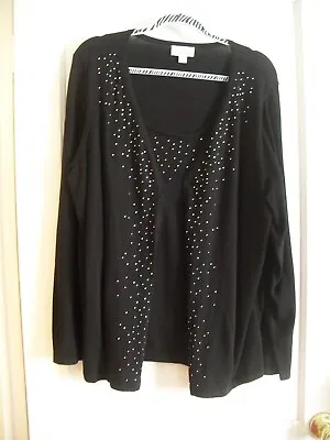 Quacker Factory Jeweled Sweater And Tank- XL - NWOT • $26