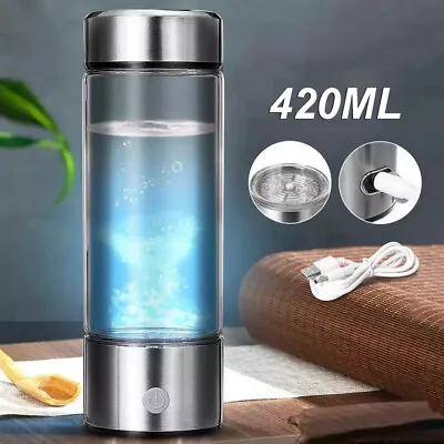 £23.95 • Buy Hydrogen Rich Generator Water Bottle USB Alkaline Ionizer Maker Health Water Cup