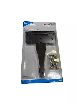 National Hardware N881-920 V841 Ornamental/Reversible T-Hinge 8  Black *SALE** • $16.50