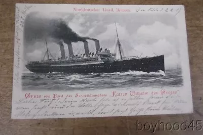 North German Lloyd's Steamship  Kaiser Wilhelm The Great -1917 • $12.50