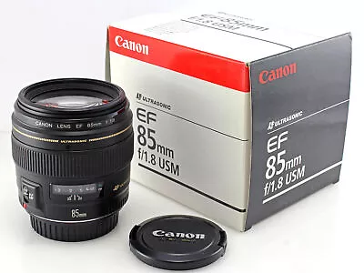 Canon EF 85mm F/1.8 USM Prime AF Lens BOXED - Full Frame EF Mount • £249