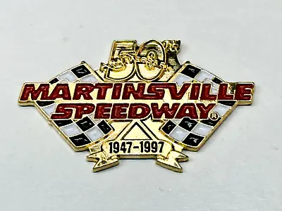 NASCAR Cup Lapel Pin Martinsville Speedway Race Track 50th Anniversary 1947-1997 • $19.99