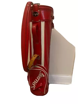 Spalding Antique/Vintage Golf Bag Red Used!  • $171.30