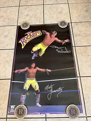 Vintage Wwf The Rockers Original Catalog Poster Wwe Nwa Wcw Nwo Retro Legends • $199.99