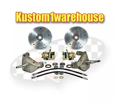 Front 2.5 Inch Drop Spindle Disc Brake Conversion Kit 5 On 205 For VW Volkswagen • $552