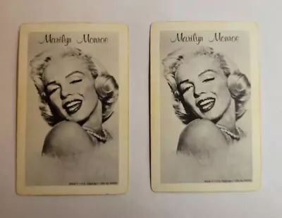 1956 NMMM Marilyn Monroe Playing Cards Powolny Fur And Pearls 2 Queen Cards • $9.99